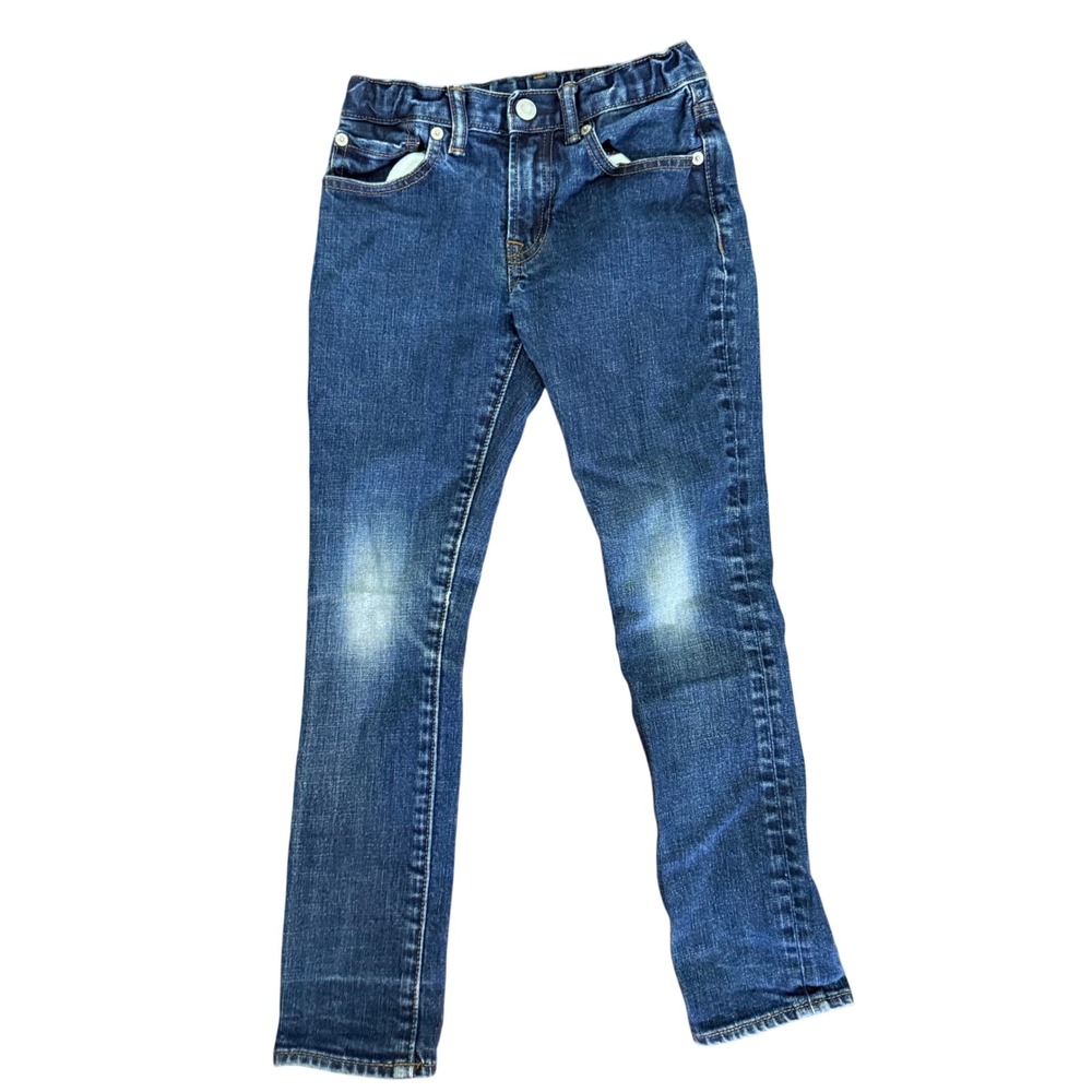 Gap Kids Skinny Jeans Size 8 Regular Blue Denim Adjustable‎ Waist Play Condition
